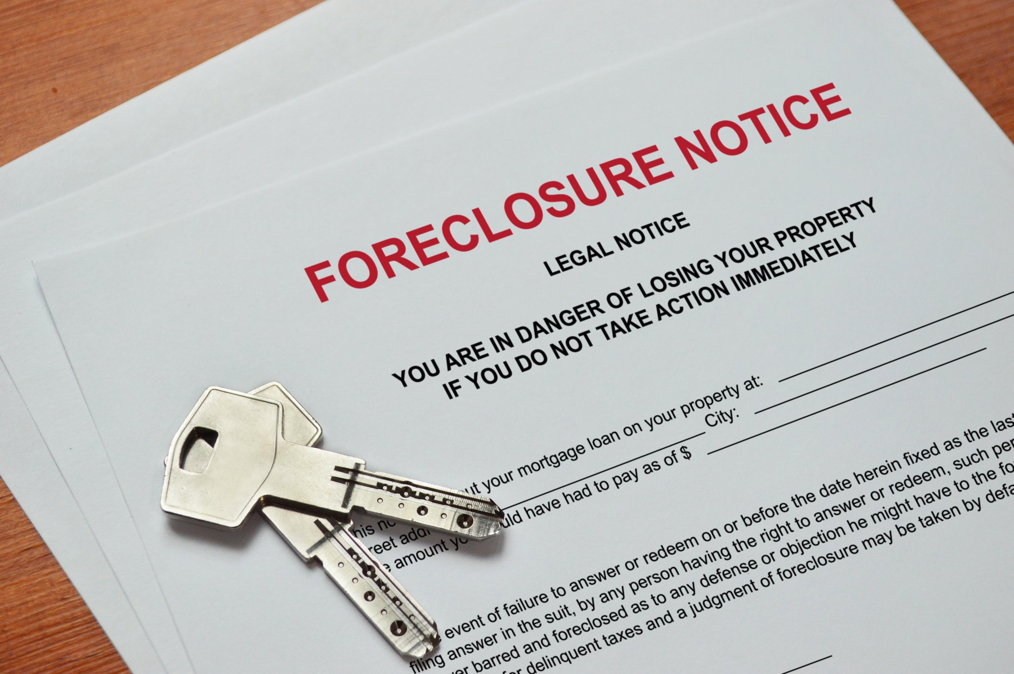 Foreclosure Notice letter